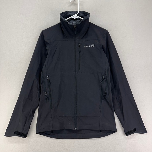 Norrona Falketind Flex1 Jacket Womens S Black Full Zip Light Weight Softshell - Picture 1 of 10